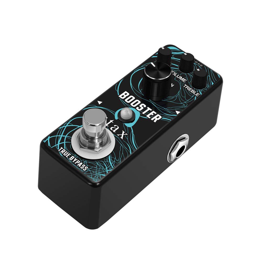 Stax Booster Guitar Pedal Analog Micro Boost Guitar Effects Pedals for Electric Guitar Pure Signal Amplification with Mini Size